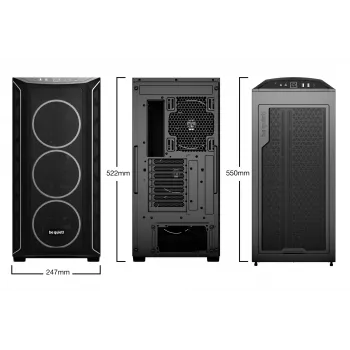 PC korpuss be quiet! Shadow Base 800 FX Midi Tower Melns