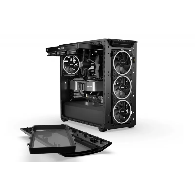 PC korpuss be quiet! Shadow Base 800 FX Midi Tower Melns