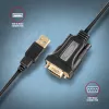 Axagon ADS-1PQN USB-A 2.0 - seriālais RS-232 DB9-M FTDI adaptera kabelis