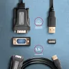 Axagon ADS-1PQN USB-A 2.0 - seriālais RS-232 DB9-M FTDI adaptera kabelis