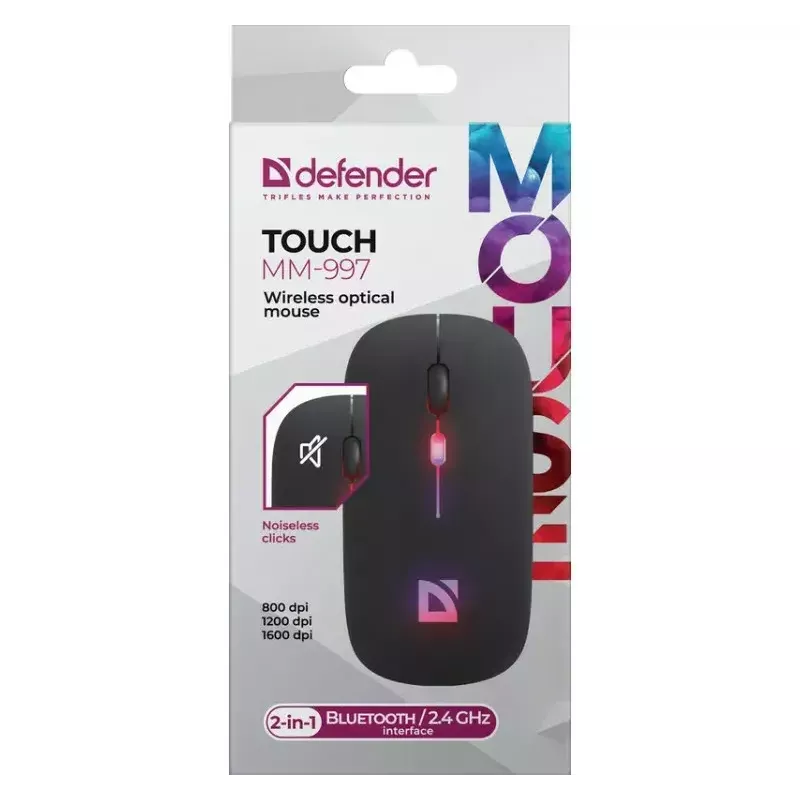 Bezvadu pele DEFENDER TOUCH MM-997 saskarne