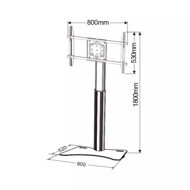 Techly ICA-TR39 TV skapis/izklaides centrs
