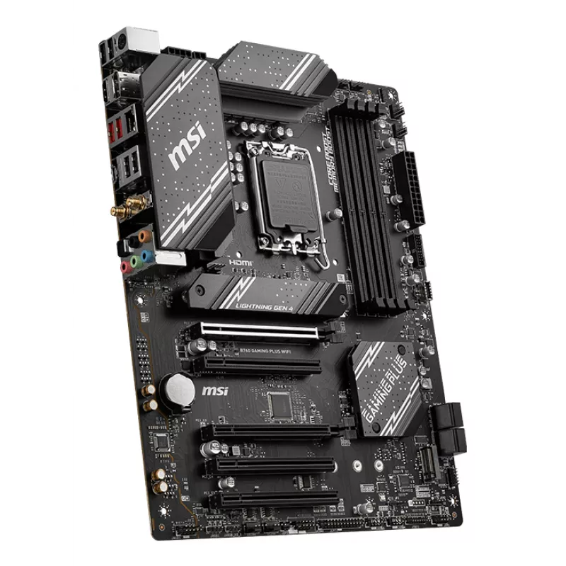Mātesplate MSI B760 GAMING PLUS WIFI — Intel B760, LGA 1700, ATX, DDR5, 4 DIMM, Wi‑Fi 6E, 2.5Gb LAN