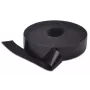 DIGITUS Velcro lente, 20 mm plata strukturētai kabeļošanai, 10 m rullis, krāsa: melna