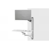 DIGITUS Darba vieta (Monitors. Tastatūra. Pele) Sienas stiprinājums 32 collas 8 kg VESA 75x75/100x100 balta/melna