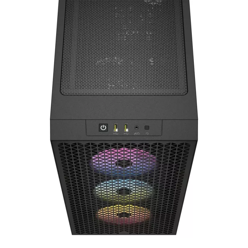 CORSAIR Mid-tower Pc Case - 3000d RGB Airflow - Melns