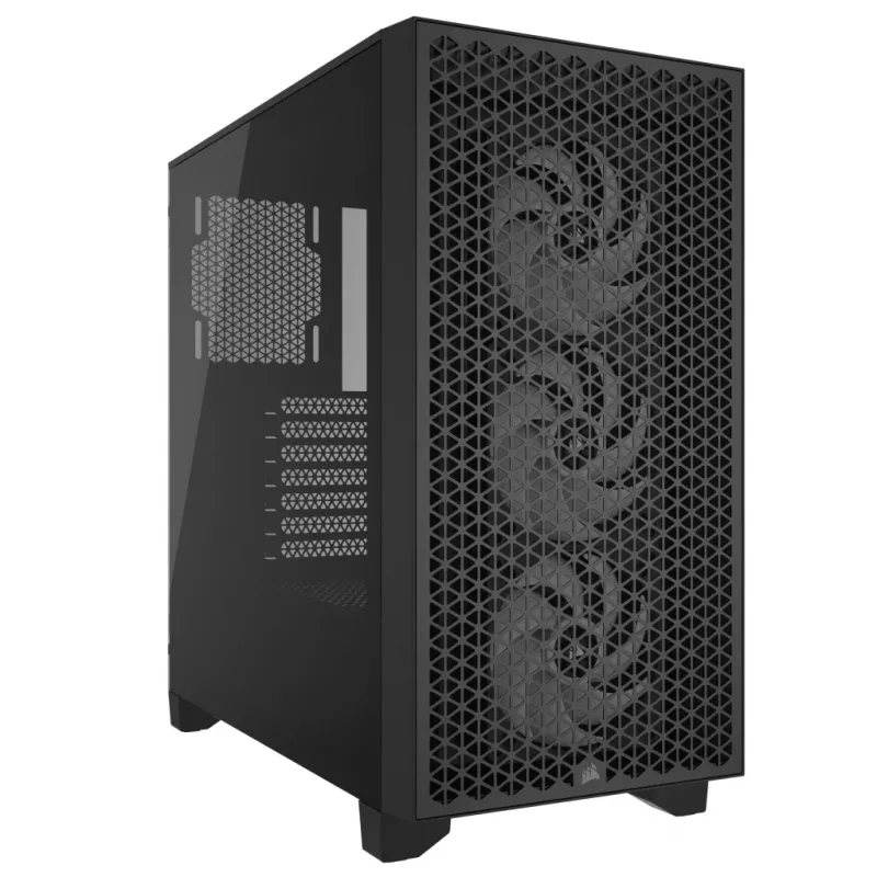 CORSAIR Mid-tower Pc Case - 3000d RGB Airflow - Melns