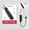 Axagon ADSA-FP2A interfeisa karte USB 3.2 Gen 1 SATA vīrišķais melns