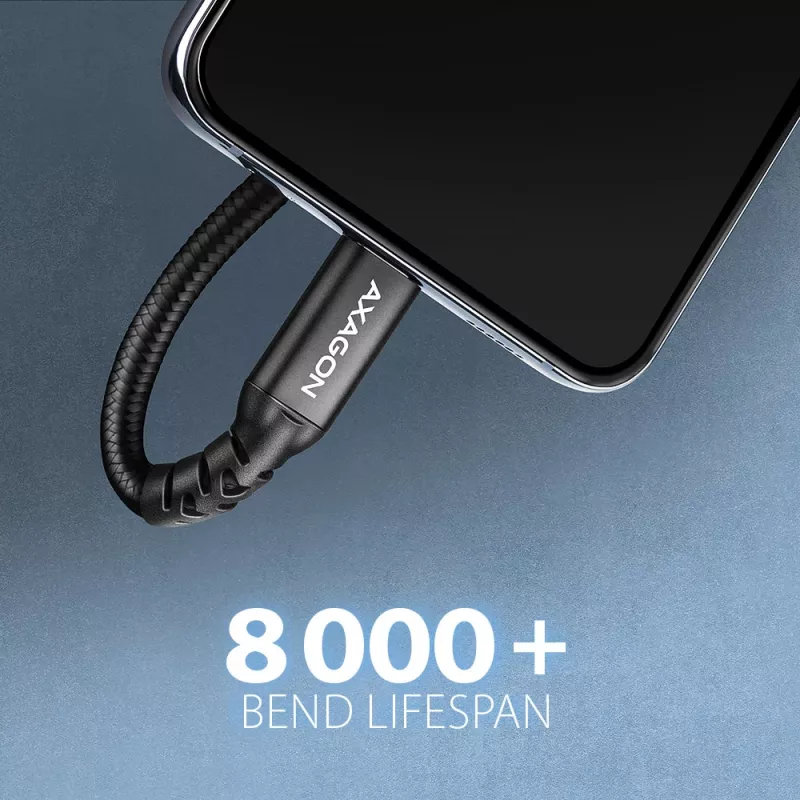 Axagon BUCM32-CF05AB SPEED+ USB-C USB 20Gbps pagarinājuma kabelis 0,5 m