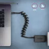 USB kabelis Axagon BUCM-CM20TB 1,1m PD 60W 3A Melns