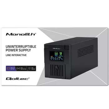 Nepārtrauktās barošanas avots Qoltec 53771 2 kVA 1200 W 2 AC kontaktligzdas