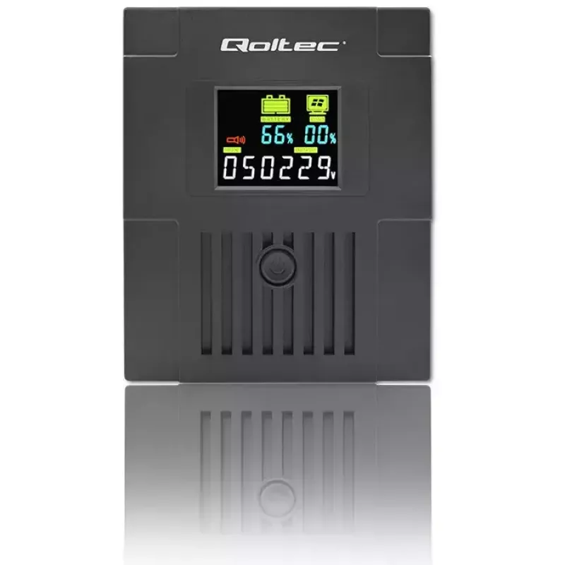 Nepārtrauktās barošanas avots Qoltec 53771 2 kVA 1200 W 2 AC kontaktligzdas