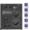 Nepārtrauktās barošanas avots Qoltec 53771 2 kVA 1200 W 2 AC kontaktligzdas