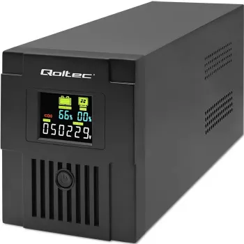 Nepārtrauktās barošanas avots Qoltec 53771 2 kVA 1200 W 2 AC kontaktligzdas