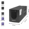 Qoltec 53777 UPS Line-Interactive 2 kVA 1200 W 4 AC izejas