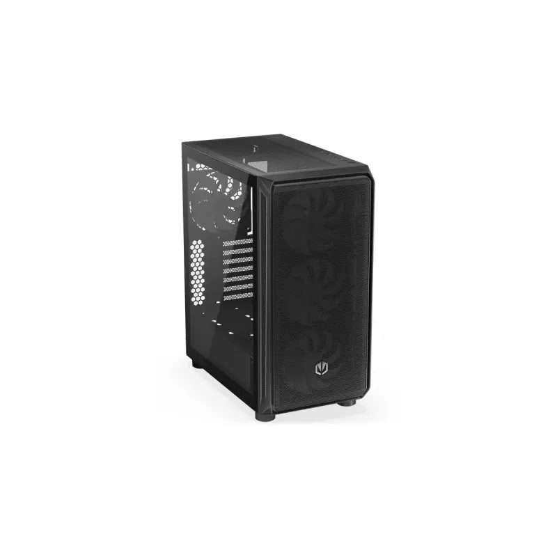 PC korpuss ENDORFY Arx 500 ARGB ATX Melns — rūdīts stikls, ARGB, ATX, max GPU 350 mm, CPU dzesētāja augstums 179 mm, 7 paplašināšanas sloti