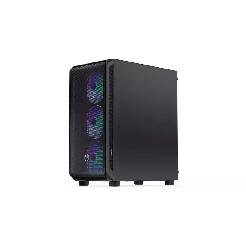 PC korpuss ENDORFY Arx 500 ARGB ATX Melns — rūdīts stikls, ARGB, ATX, max GPU 350 mm, CPU dzesētāja augstums 179 mm, 7 paplašināšanas sloti