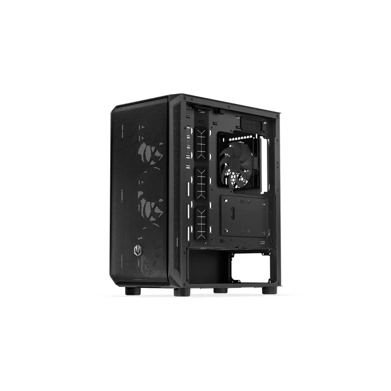 PC korpuss ENDORFY Arx 500 ARGB ATX Melns — rūdīts stikls, ARGB, ATX, max GPU 350 mm, CPU dzesētāja augstums 179 mm, 7 paplašināšanas sloti