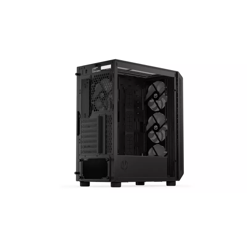 PC korpuss ENDORFY Arx 500 ARGB ATX Melns — rūdīts stikls, ARGB, ATX, max GPU 350 mm, CPU dzesētāja augstums 179 mm, 7 paplašināšanas sloti