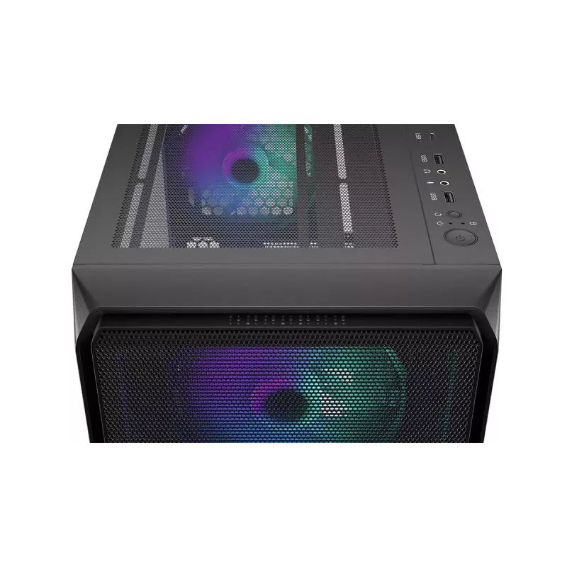 PC korpuss ENDORFY Arx 500 ARGB ATX Melns — rūdīts stikls, ARGB, ATX, max GPU 350 mm, CPU dzesētāja augstums 179 mm, 7 paplašināšanas sloti