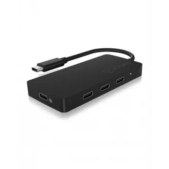ICY BOX IB-HUB1429-CPD USB 3.2 Gen 2 (3.1 Gen 2) Type-C 10000 Mbit/s Melns