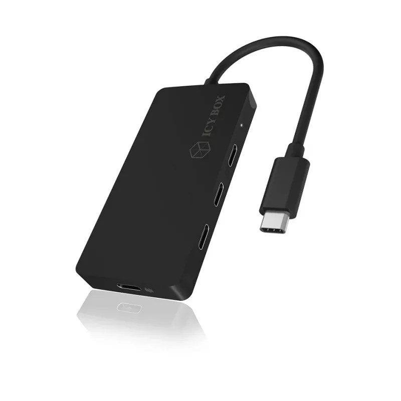 ICY BOX IB-HUB1429-CPD USB 3.2 Gen 2 (3.1 Gen 2) Type-C 10000 Mbit/s Melns