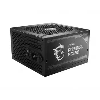 MSI MAG A750GL PCIE5 barošanas bloks 750 W 20+4 pin ATX ATX Melns