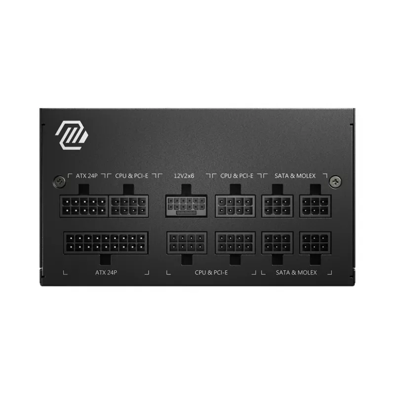 MSI MAG A750GL PCIE5 barošanas bloks 750 W 20+4 pin ATX ATX Melns