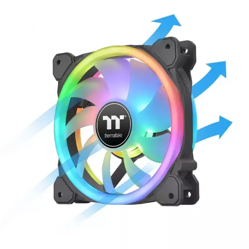 Thermaltake SWAFAN 12 RGB 12 cm ventilators, melns, 500–2000 RPM