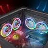 Thermaltake SWAFAN 12 RGB 12 cm ventilators, melns, 500–2000 RPM