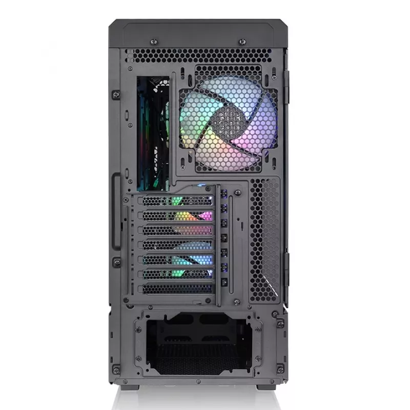 PC korpuss THERMALTAKE Ceres 500 TG ARGB Midi Tower Melns — Rūdīts stikls, EATX, 3x140mm priekšā, USB-C