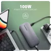 Axagon HMC-12GM2, USB 10Gbps centrmezgls, 3x USB-A, USB-C, HDMI, DP, RJ-45, M.2, SD/mSD, audio, PD