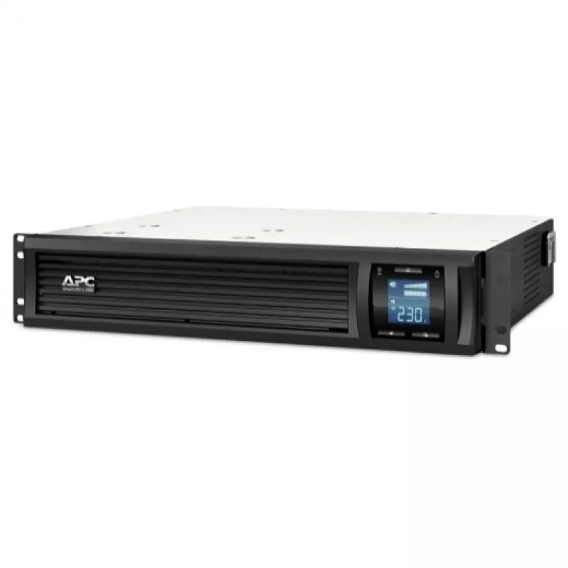 APC Smart-UPS C, Line Interactive, 2000VA, Rackmount 2U, 230V, 6x IEC C13 ligzdas, USB un seriālā komunikācija, AVR, grafiskais LCD
