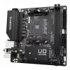 GIGABYTE A520I AC mātesplate — atbalsta AMD Ryzen 5000 sērijas AM4 procesorus, 6 fāžu digitālais VRM, līdz 5300MHz DDR4 (OC), 1xPCIe 3.0 M.2, WIFI, GbE LAN, USB 3.2 Gen1