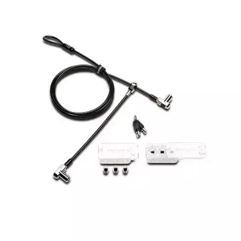 Kensington Universal 3-in-1 Bloķējama kabeļa slēdzene ar atslēgu un divām slēdzenes galviņām