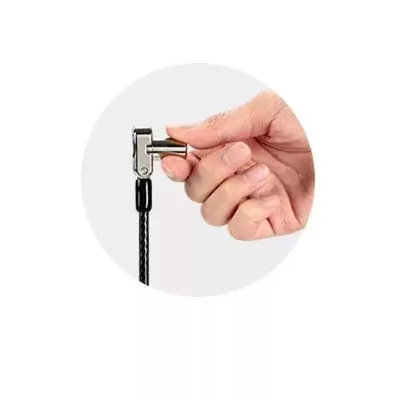 Kensington Universal 3-in-1 Bloķējama kabeļa slēdzene ar atslēgu un divām slēdzenes galviņām