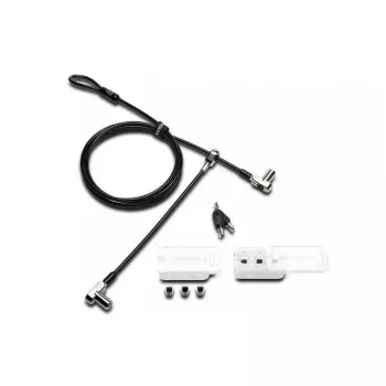 Kensington Universal 3-in-1 Bloķējama kabeļa slēdzene ar atslēgu un divām slēdzenes galviņām