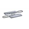 i-tec USB-C metāla ergonomiskā dokstacija ar 3x 4K displeju atbalstu un 100 W barošanu + universāls lādētājs 100 W