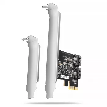 Iekšējais SATA adapteris Axagon PCES-SJ2 PCIe 2 Gbit/s Melns