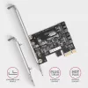Iekšējais SATA adapteris Axagon PCES-SJ2 PCIe 2 Gbit/s Melns