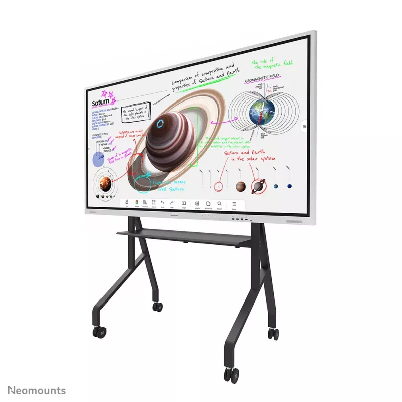 Neomounts FL50-525BL1 TV ratiņi 55-86 collas - ātra uzstādīšana - TÜV