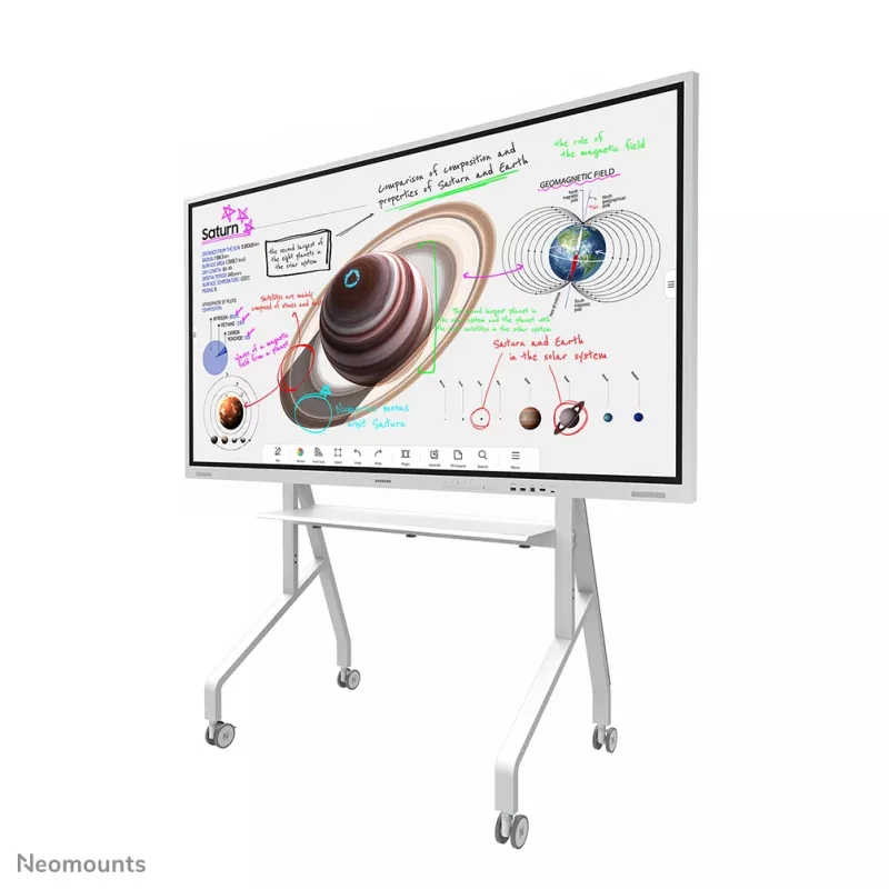 Neomounts FL50-525WH1 TV ratiņi 55-86 collas - ātra uzstādīšana - TÜV