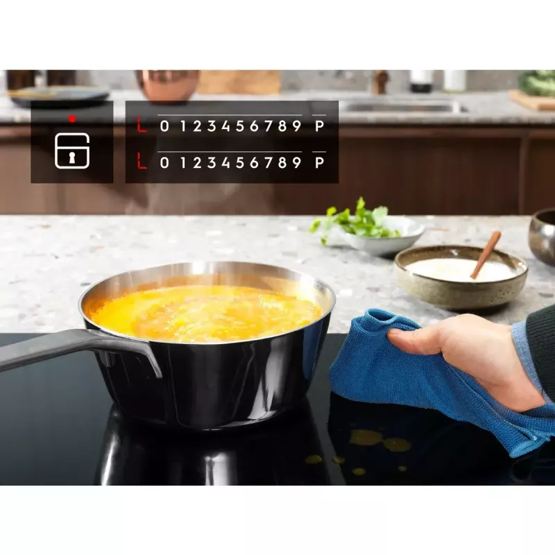 Indukcijas plīts virsma Electrolux LIT30230C — 2 zonu iebūvējama, 29 cm plata, melna, skārienjutīga vadība, 210/145 mm zonas