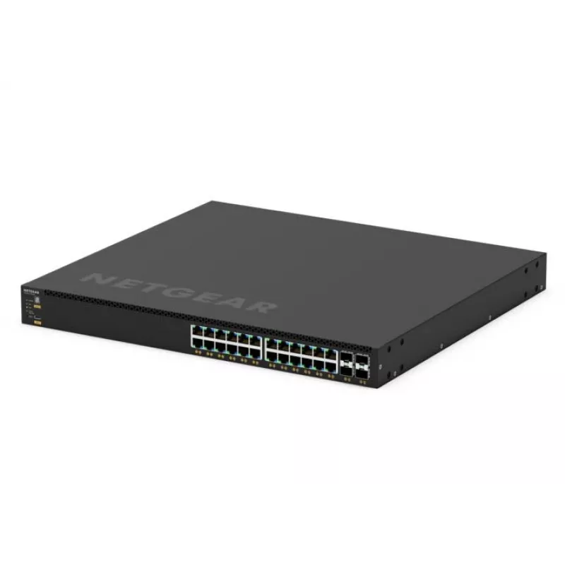 NETGEAR GSM4328-100AJS pārvaldīts L3 Gigabit Ethernet (10/100/1000) Power over Ethernet (PoE) 1U melns
