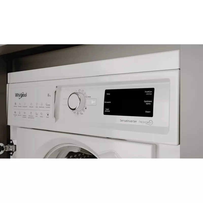 Whirlpool BI WMWG 81485 PL veļas mazgājamā mašīna Priekšējā ielāde 8 kg 1351 RPM Balta