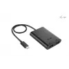 i-tec USB-C Dual 4K/60Hz (single 8K/30Hz) HDMI video adapteris