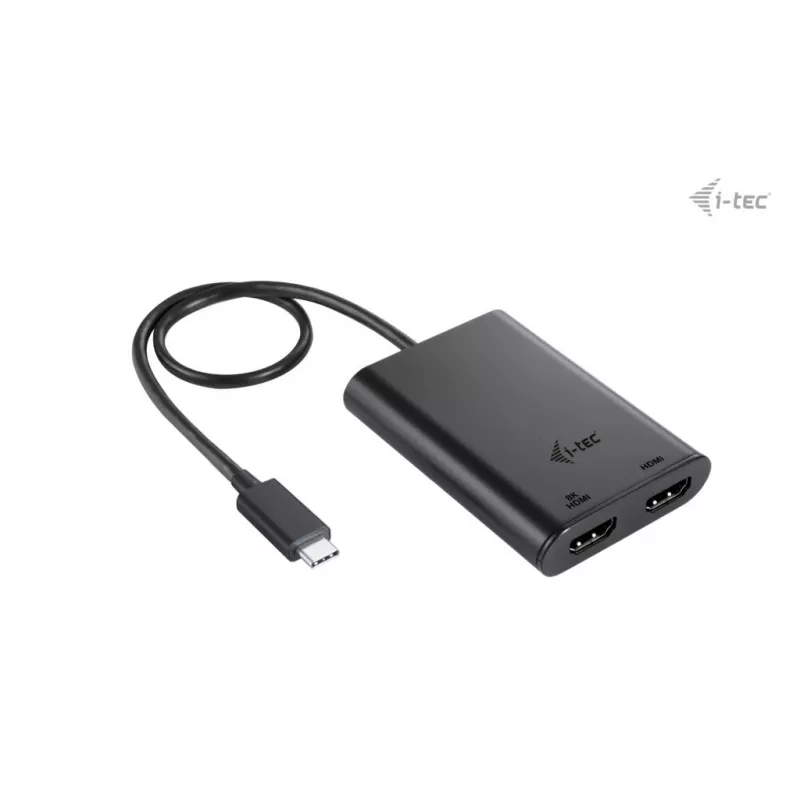 i-tec USB-C Dual 4K/60Hz (single 8K/30Hz) HDMI video adapteris