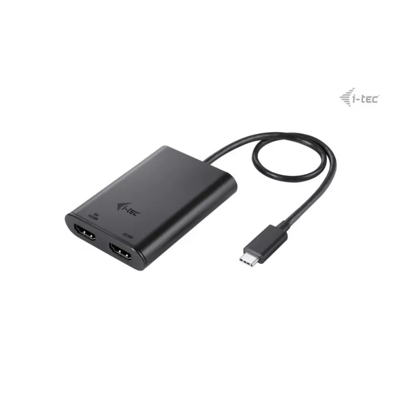 i-tec USB-C Dual 4K/60Hz (single 8K/30Hz) HDMI video adapteris