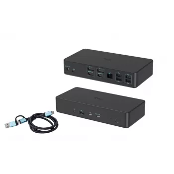 i-tec USB 3.0 / USB-C / Thunderbolt 3 Professional Dual 4K Displeja Dokošanas stacija 2. paaudze + Power Delivery 100W