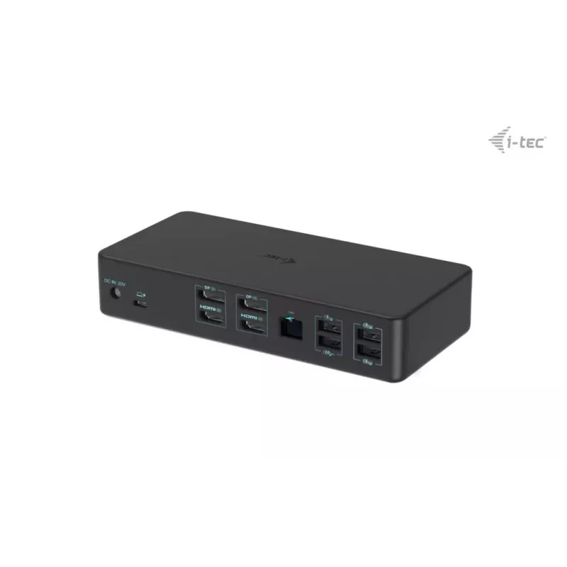 i-tec USB 3.0 / USB-C / Thunderbolt 3 Professional Dual 4K Displeja Dokošanas stacija 2. paaudze + Power Delivery 100W